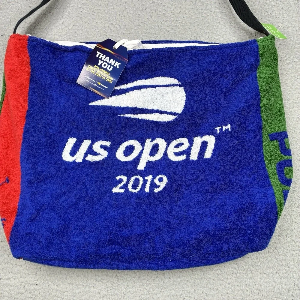 Polo Ralph Lauren US Open 2019 Towel Tote Bag Terry Cloth Beach Pool NWT